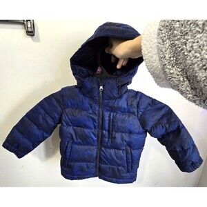 Polo Ralph Lauren Performance Puffer Jacket Toddler 3T – Navy Hooded Winter Coat